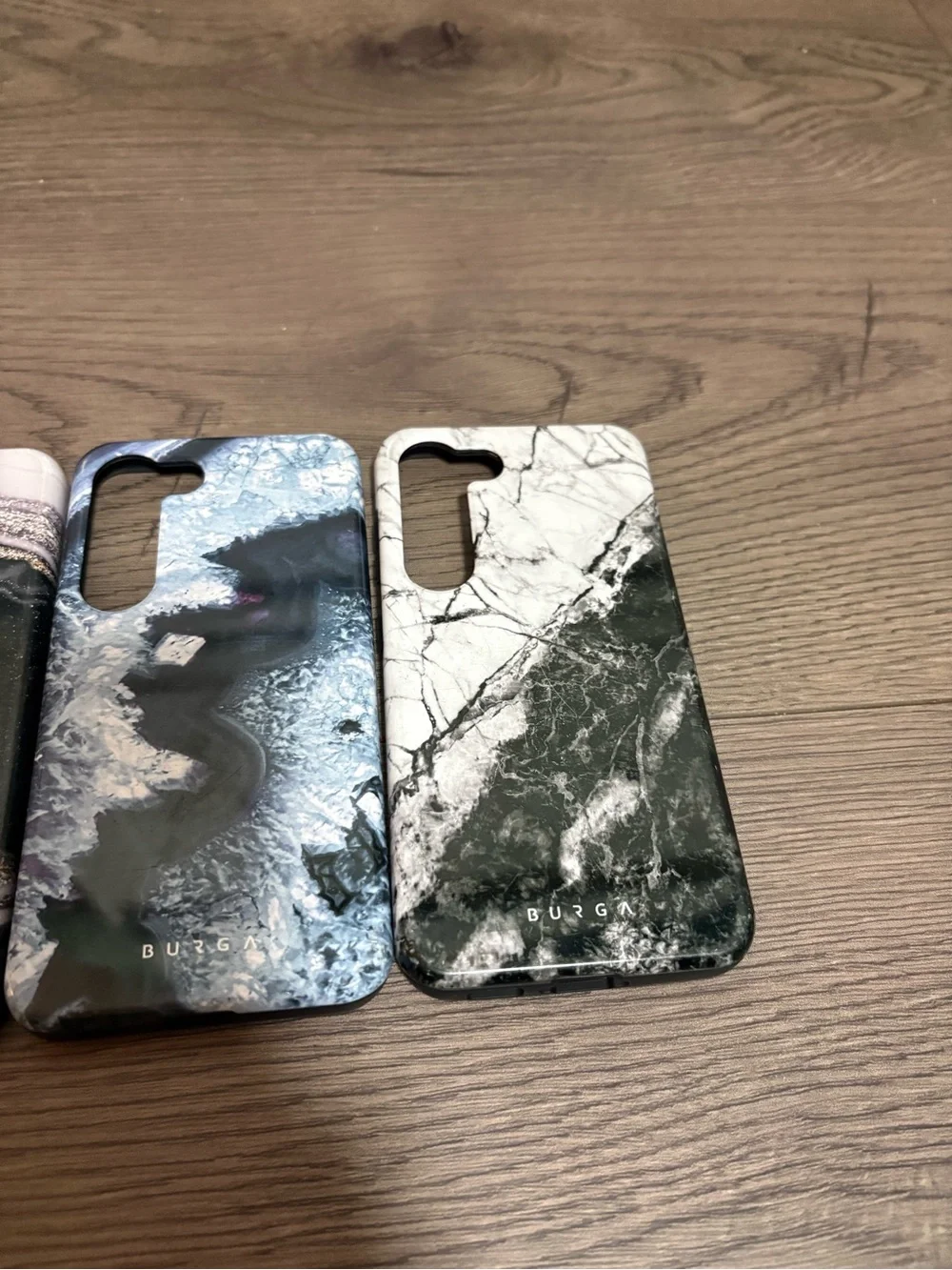 Lot Of 3 Burga Luxury Phone Cases Marble Print Android Galaxy S23 Stylish